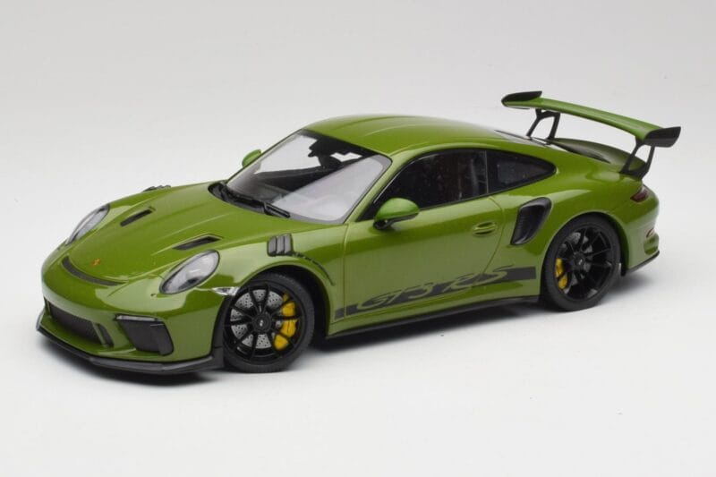 Porsche 911 991.2 GT3 RS Lizard Vert Avec Jantes Noires Minichamps 1:18 155068233 Métal Moulé