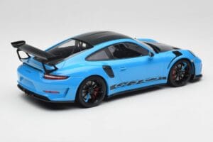 Porsche 911 991.2 GT3 RS Miami Bleu Weissach Package & Roues Magnésium Noires Minichamps 1:18 153068231 Métal Moulé — image 2 sur 6