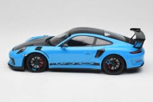 Porsche 911 991.2 GT3 RS Miami Bleu Weissach Package & Roues Magnésium Noires Minichamps 1:18 153068231 Métal Moulé — image 3 sur 6