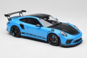 Porsche 911 991.2 GT3 RS Miami Bleu Weissach Package & Roues Magnésium Noires Minichamps 1:18 153068231 Métal Moulé — image 4 sur 6