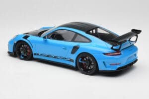 Porsche 911 991.2 GT3 RS Miami Bleu Weissach Package & Roues Magnésium Noires Minichamps 1:18 153068231 Métal Moulé — image 5 sur 6