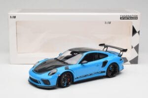 Porsche 911 991.2 GT3 RS Miami Bleu Weissach Package & Roues Magnésium Noires Minichamps 1:18 153068231 Métal Moulé — image 6 sur 6