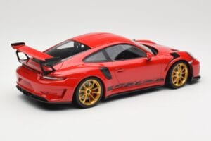 Porsche 911 991.2 GT3 RS Rouge avec Jantes Dorées Minichamps 1:18 155068220 Métal Moulé — image 2 sur 6