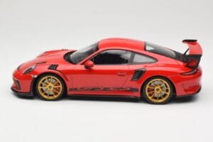 Porsche 911 991.2 GT3 RS Rouge avec Jantes Dorées Minichamps 1:18 155068220 Métal Moulé — image 3 sur 6
