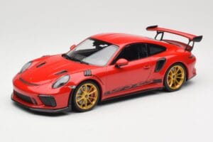 Porsche 911 991.2 GT3 RS Rouge avec Jantes Dorées Minichamps 1:18 155068220 Métal Moulé