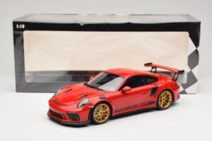 Porsche 911 991.2 GT3 RS Rouge avec Jantes Dorées Minichamps 1:18 155068220 Métal Moulé — image 6 sur 6