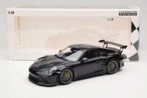 Porsche 911 991.2 GT3 RS Weissach Package Noir Jantes Magnesium Argentées Minichamps 1:18 153068229 Métal Moulé — image 6 sur 6