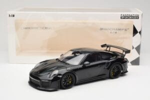 Porsche 911 991.2 GT3 RS Weissach Package Noir Avec Jantes Noires Minichamps 1:18 153068321 Métal Moulé — image 6 sur 6