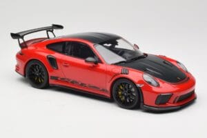 Porsche 911 991.2 GT3 RS Weissach Package Guards Red Jantes Noires Minichamps 1:18 153068223 Métal Moulé — image 4 sur 6