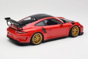 Porsche 911 991.2 GT3 RS Weissach Package Guards Red Jantes Magnesium Dorées Minichamps 1:18 153068236 Métal Moulé — image 2 sur 6