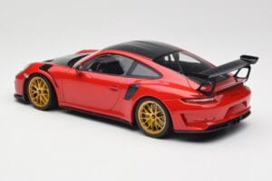 Porsche 911 991.2 GT3 RS Weissach Package Guards Red Jantes Magnesium Dorées Minichamps 1:18 153068236 Métal Moulé — image 5 sur 6