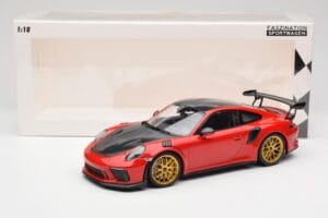 Porsche 911 991.2 GT3 RS Weissach Package Guards Red Jantes Magnesium Dorées Minichamps 1:18 153068236 Métal Moulé — image 6 sur 6