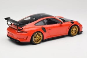 Porsche 911 991.2 GT3 RS Weissach Package Lava Orange Jantes Magnesium Dorées Minichamps 1:18 153068227 Métal Moulé — image 2 sur 6