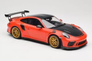 Porsche 911 991.2 GT3 RS Weissach Package Lava Orange Jantes Magnesium Dorées Minichamps 1:18 153068227 Métal Moulé — image 4 sur 6