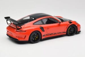 Porsche 911 991.2 GT3 RS Weissach Package Lava Orange Wording Jantes Magnesium Noires Minichamps 1:18 153068226 Métal Moulé — image 2 sur 6