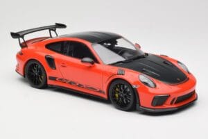 Porsche 911 991.2 GT3 RS Weissach Package Lava Orange Wording Jantes Magnesium Noires Minichamps 1:18 153068226 Métal Moulé — image 4 sur 6