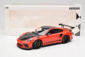 Porsche 911 991.2 GT3 RS Weissach Package Lava Orange Wording Jantes Magnesium Noires Minichamps 1:18 153068226 Métal Moulé — image 6 sur 6