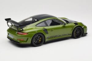 Porsche 911 991.2 GT3 RS Weissach Package Lizard Green Wording & Jantes Magnésium Noires Minichamps 1:18 155068232 Métal Moul — image 2 sur 6
