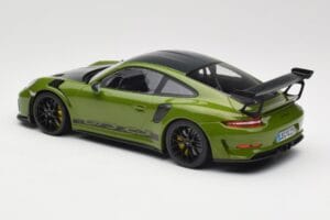 Porsche 911 991.2 GT3 RS Weissach Package Lizard Green Wording & Jantes Magnésium Noires Minichamps 1:18 155068232 Métal Moul — image 5 sur 6