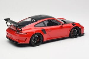 Porsche 911 991.2 GT3 RS Weissach Package Rouge avec Jantes Noires Minichamps 1:18 155068230 Métal Moulé — image 2 sur 6