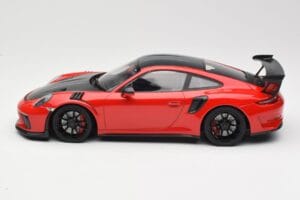 Porsche 911 991.2 GT3 RS Weissach Package Rouge avec Jantes Noires Minichamps 1:18 155068230 Métal Moulé — image 3 sur 6