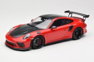 Porsche 911 991.2 GT3 RS Weissach Package Rouge avec Jantes Noires Minichamps 1:18 155068230 Métal Moulé