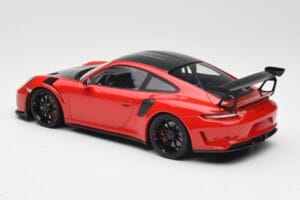 Porsche 911 991.2 GT3 RS Weissach Package Rouge avec Jantes Noires Minichamps 1:18 155068230 Métal Moulé — image 5 sur 6