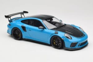 Porsche 911 991.2 GT3 RS Weissach Package Shark Blue Jantes Magnesium Noires Minichamps 1:18 153068224 Métal Moulé — image 4 sur 6