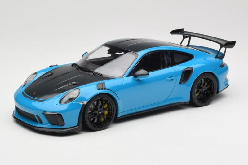 Porsche 911 991.2 GT3 RS Weissach Package Shark Blue Jantes Magnesium Noires Minichamps 1:18 153068224 Métal Moulé