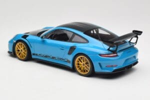 Porsche 911 991.2 GT3 RS Weissach Package Shark Blue Wording Jantes Magnesium Dorées Minichamps 1:18 153068237 Métal Moulé — image 5 sur 6