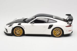 Porsche 911 991.2 GT3 RS Weissach Package Blanc Jantes Magnesium Dorées Minichamps 1:18 153068238 Métal Moulé — image 3 sur 6