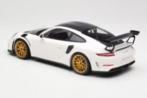 Porsche 911 991.2 GT3 RS Weissach Package Blanc Jantes Magnesium Dorées Minichamps 1:18 153068238 Métal Moulé — image 5 sur 6