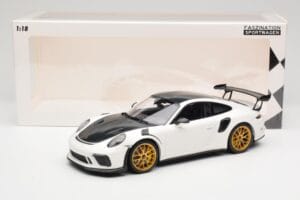 Porsche 911 991.2 GT3 RS Weissach Package Blanc Jantes Magnesium Dorées Minichamps 1:18 153068238 Métal Moulé — image 6 sur 6