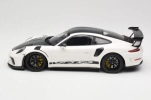 Porsche 911 991.2 GT3 RS Weissach Package Blanc Wording Jantes Magnesium Noires Minichamps 1:18 153068225 Métal Moulé — image 3 sur 6