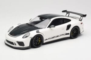 Porsche 911 991.2 GT3 RS Weissach Package Blanc Wording Jantes Magnesium Noires Minichamps 1:18 153068225 Métal Moulé
