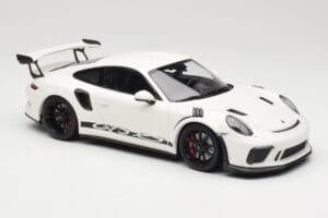 Porsche 911 991.2 GT3 RS Blanc avec Jantes Noires Minichamps 1:18 155068224 Métal Moulé — image 4 sur 6