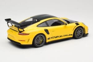 Porsche 911 991.2 GT3 RS Jaune Weissach Package Platinum Wheels Minichamps 1:18 155068221 Métal Moulé — image 2 sur 6