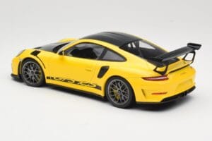Porsche 911 991.2 GT3 RS Jaune Weissach Package Platinum Wheels Minichamps 1:18 155068221 Métal Moulé — image 5 sur 6