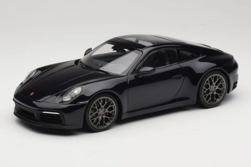 Porsche 911 992 Carrera 4S Blue Metallic Minichamps 1:18 155067321 Métal Moulé