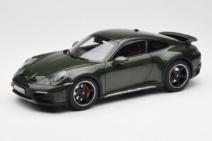 Porsche 911 992 Dakar Oak Vert Métallique Norev 1:18 187241 Métal Moulé
