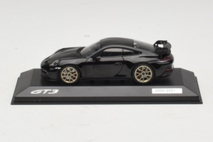 Porsche 911 992 GT3 Noir Avec Jantes Dorées Minichamps 1:43 WAP0201520M007 Métal Moulé