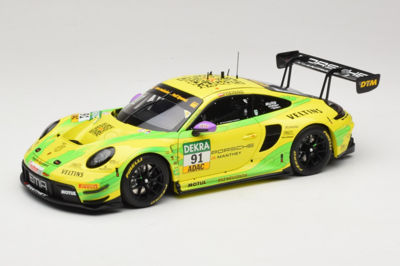 Porsche 911 GT3 R #91 T. Preining Manthey EMA DTM Hockenheim Champion 2023 Minichamps 1:18 MG-M-911-DTM-n91-23-1801 Métal Mou