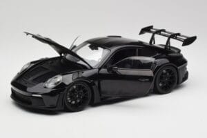 Porsche 911 992 GT3 RS Noir & Jantes Noires Concept Minichamps 1:18 911992003 Métal Moulé — image 2 sur 8