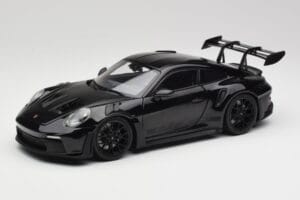 Porsche 911 992 GT3 RS Noir & Jantes Noires Concept Minichamps 1:18 911992003 Métal Moulé