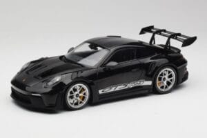 Porsche 911 992 GT3 RS Noir Avec Jantes Argent Minichamps 1:18 155062231 Métal Moulé