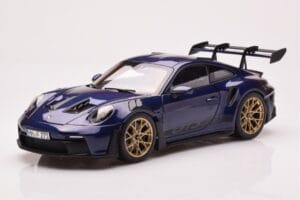 Porsche 911 992 GT3 RS Gentian Bleu Métallique Norev 1:18 187363 Métal Moulé