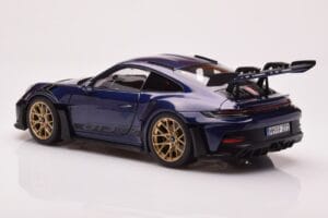 Porsche 911 992 GT3 RS Gentian Bleu Métallique Norev 1:18 187363 Métal Moulé — image 7 sur 8