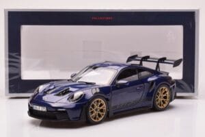 Porsche 911 992 GT3 RS Gentian Bleu Métallique Norev 1:18 187363 Métal Moulé — image 8 sur 8