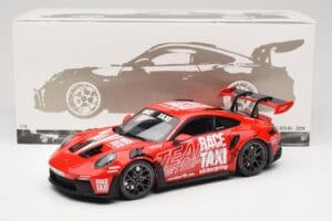 Porsche 911 992 GT3 RS Getspeed Race Taxi Guards Red Minichamps 1:18 110062040 Métal Moulé — image 8 sur 8