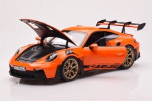 Porsche 911 992 GT3 RS Gulf Orange Norev 1:18 187360 Métal Moulé — image 2 sur 8